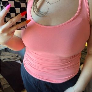 Lululemon neon pink tank top